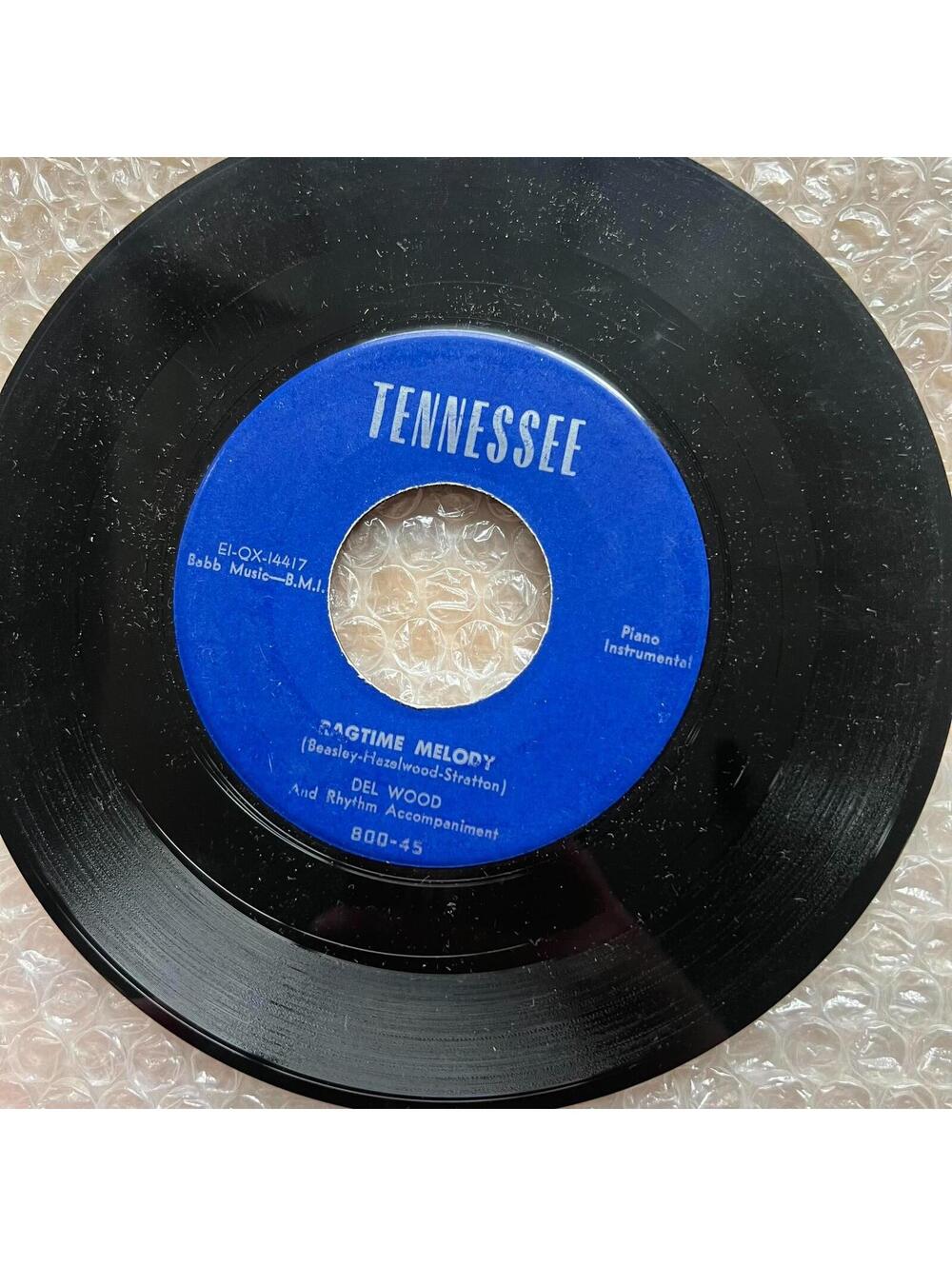Del Wood – Ragtime Melody / Rainbow 45rpm 7' Vinyl Record R86
